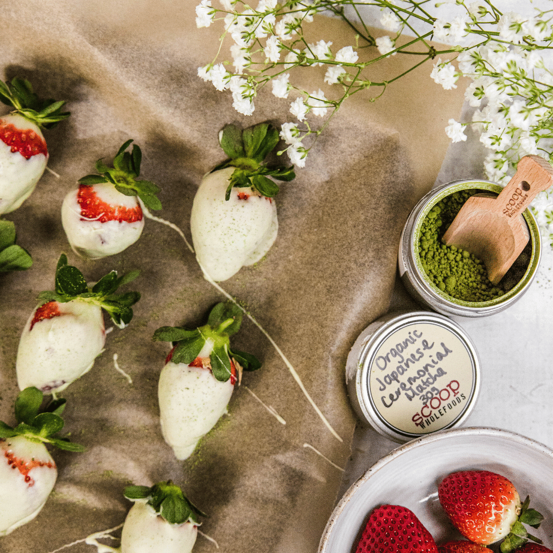 Matcha White Chocolate Strawberries Scoop Wholefoods Singapore matcha-white-chocolate-strawberries-scoop-wholefoods-singapore