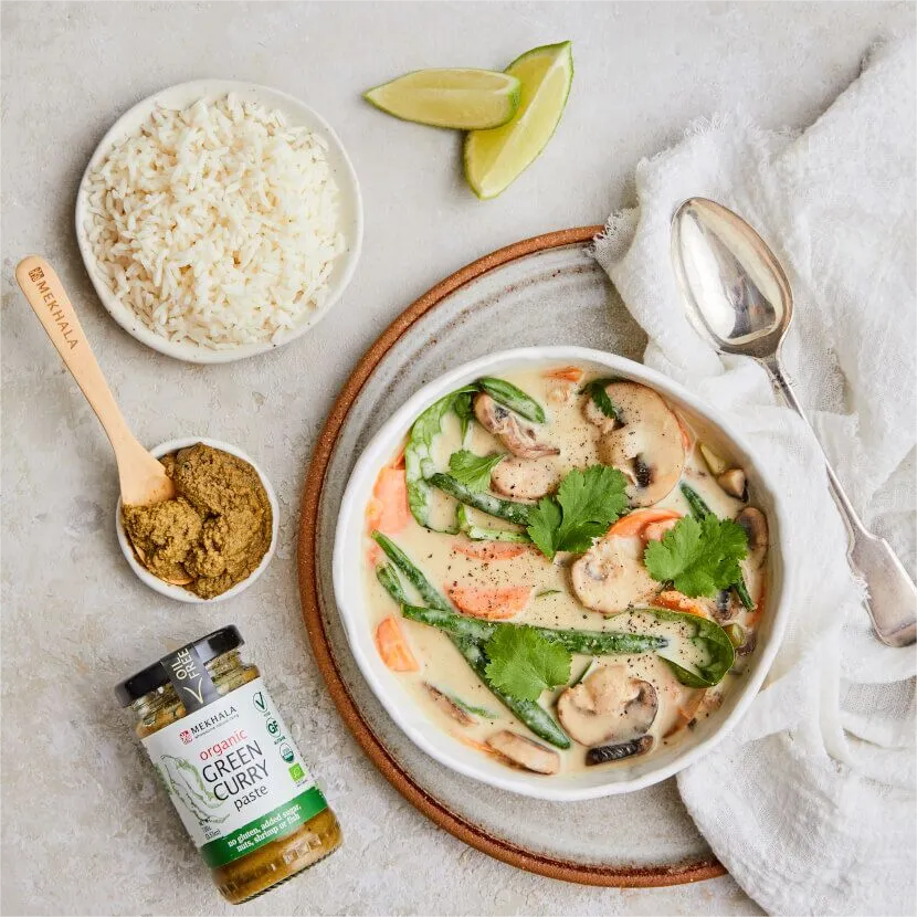 Vegan Thai Green Curry from Leftover Roasted Vegetables
 &ndash; Scoop Wholefoods Singapore