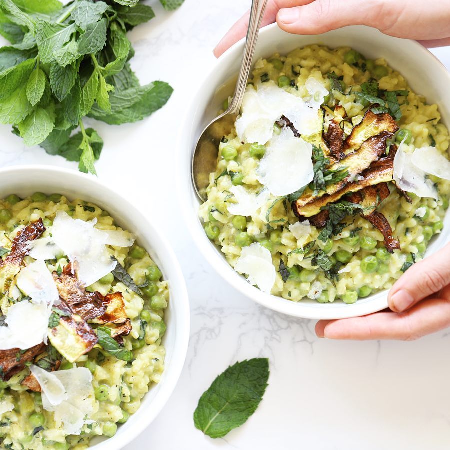 Pea & Mint Risotto | Scoop Wholefoods Singapore