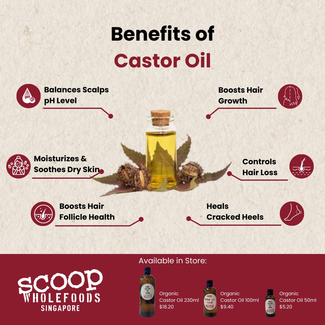 Organic Pure Castor Oil  Scoop Wholefoods Singapore