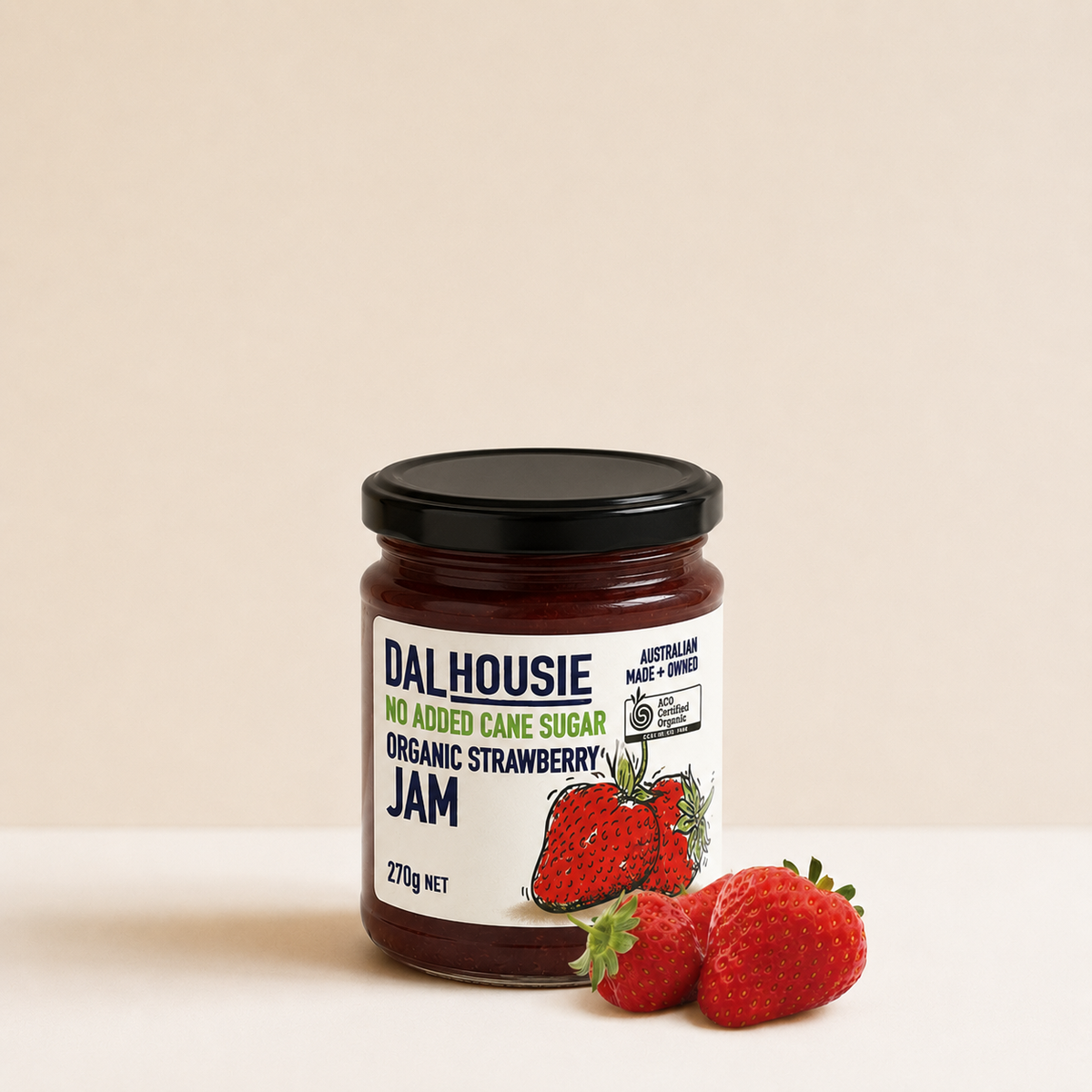 Dalhousie Organic Strawberry Jam 270g | Scoop Wholefoods – Scoop