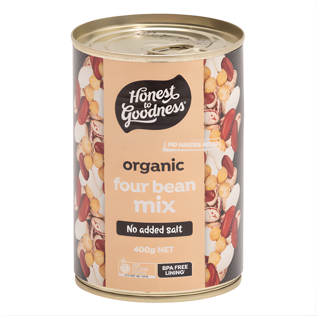 Four Bean Mix 400G BPA Free Cooked – Scoop Wholefoods Singapore