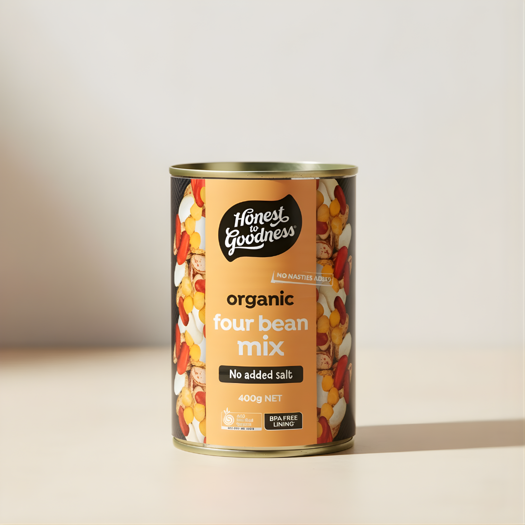 Four Bean Mix 400G BPA Free Cooked – Scoop Wholefoods Singapore