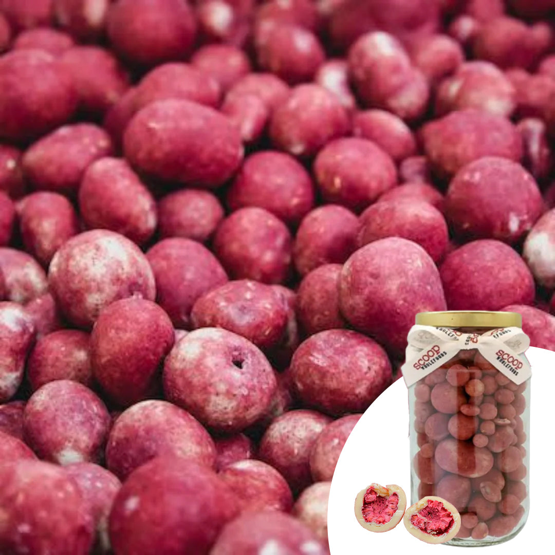 Raspberries Freeze Dried White Chocolate 250G Chocolate
