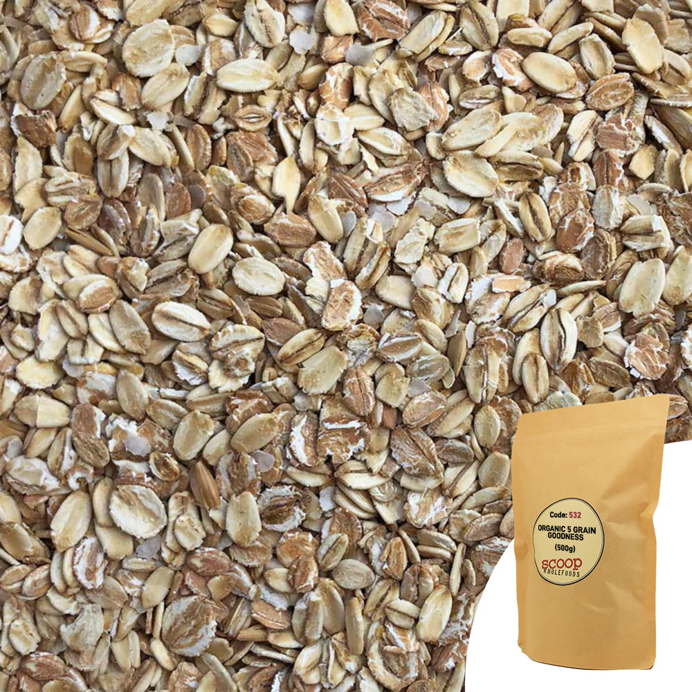 Organic 5 Grain Goodness Pouch 500G snacks