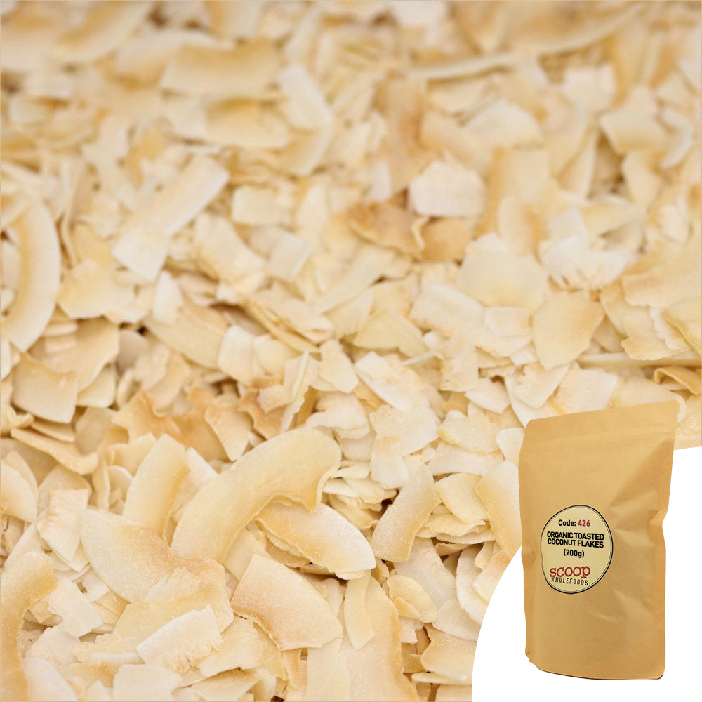 Organic Toasted Coconut Flakes Pouch 200G Jam And Spread