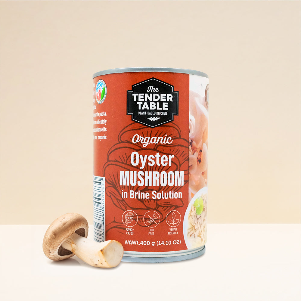 The Tender Table Organic Oyster Mushroom In Brine 400G Sauce And Paste