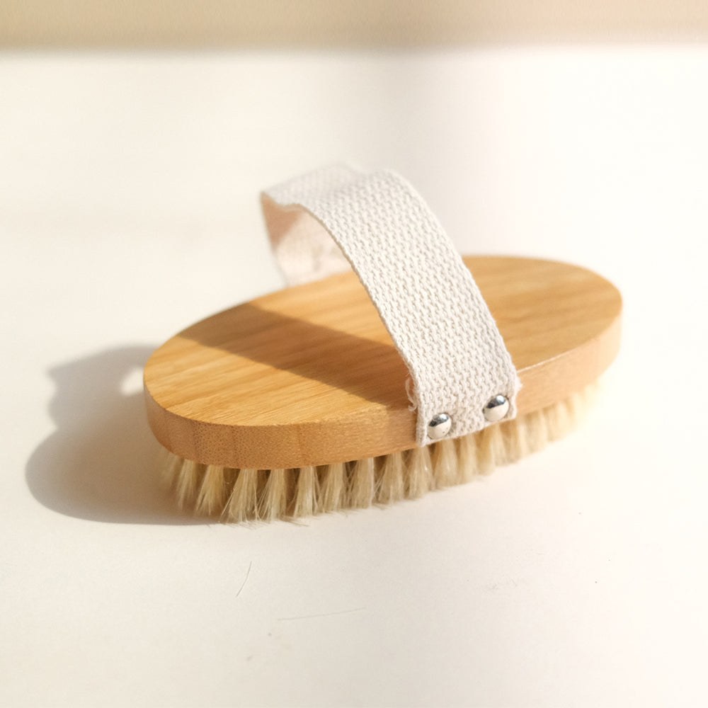 Natural Bristle Wooden Body Brush Beauty And Bath