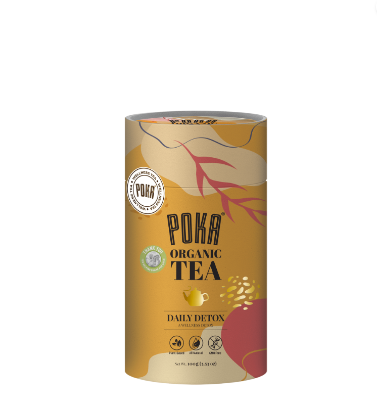 Poka Daily Detox Canister Tea 100G Drinks And Juices