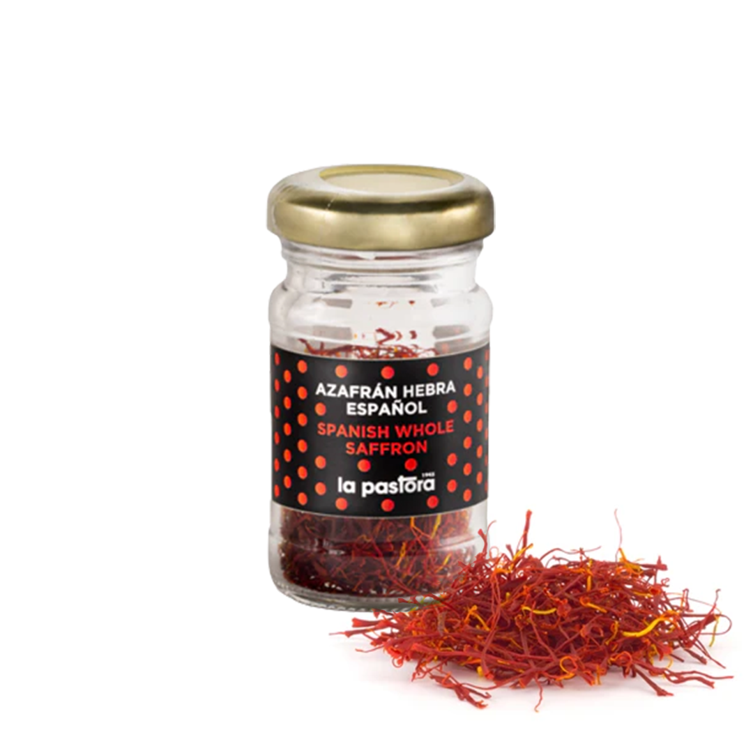 Spanish Whole Saffron in glass jar (3gm) Herbs And Spices