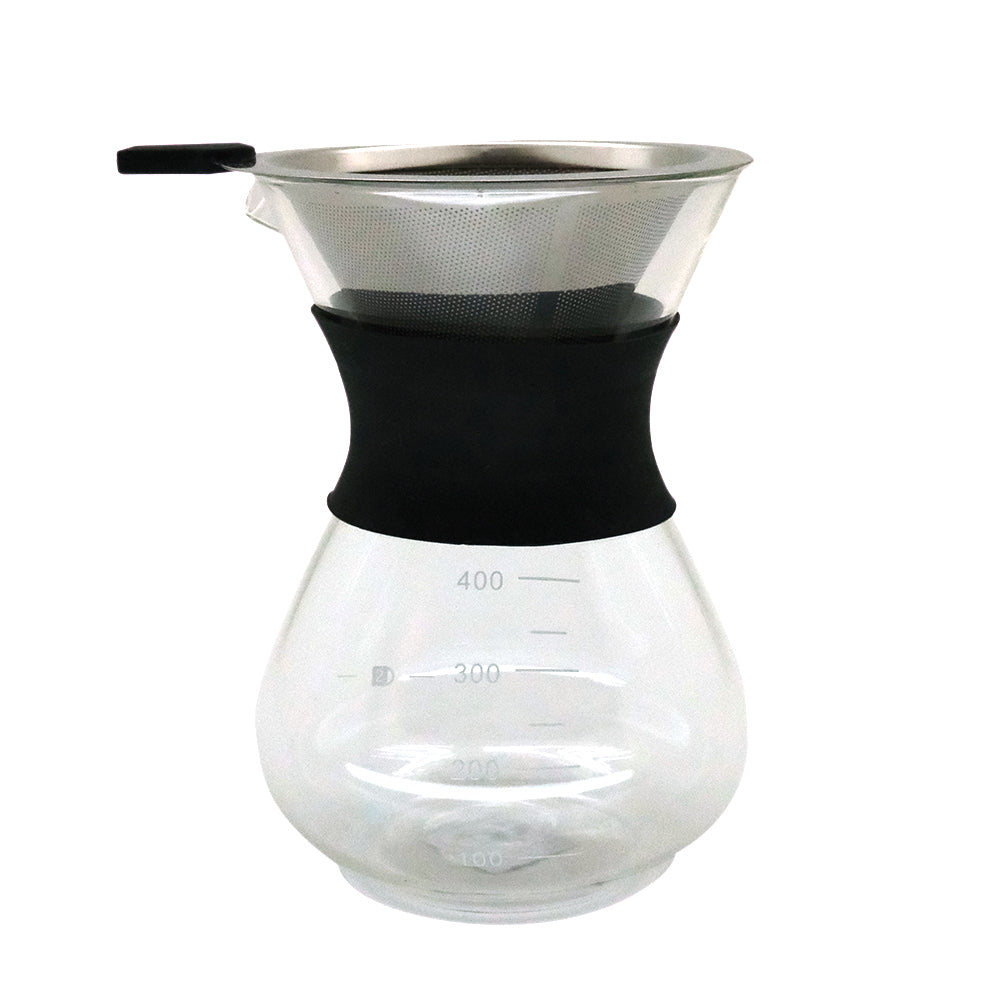 Coffee pot with clearance filter