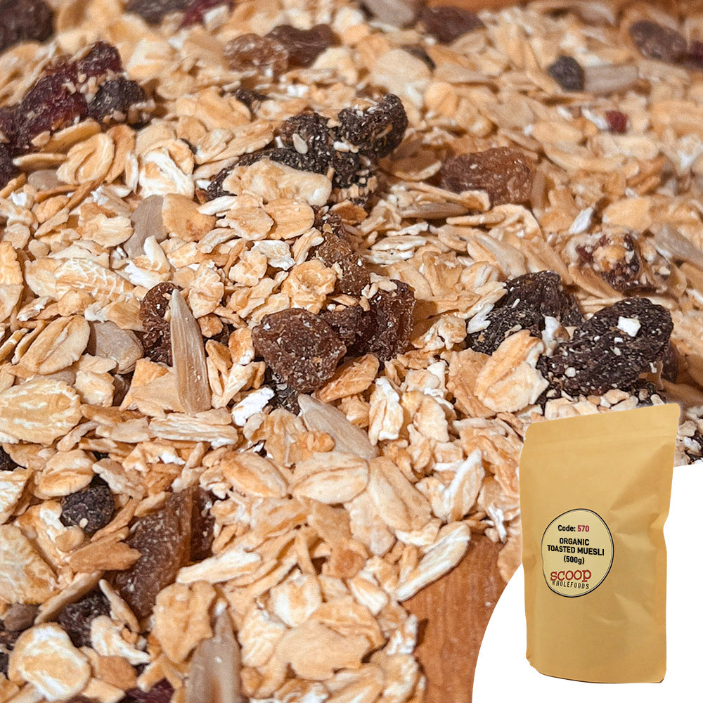 Organic Toasted Muesli Pouch 500G snacks