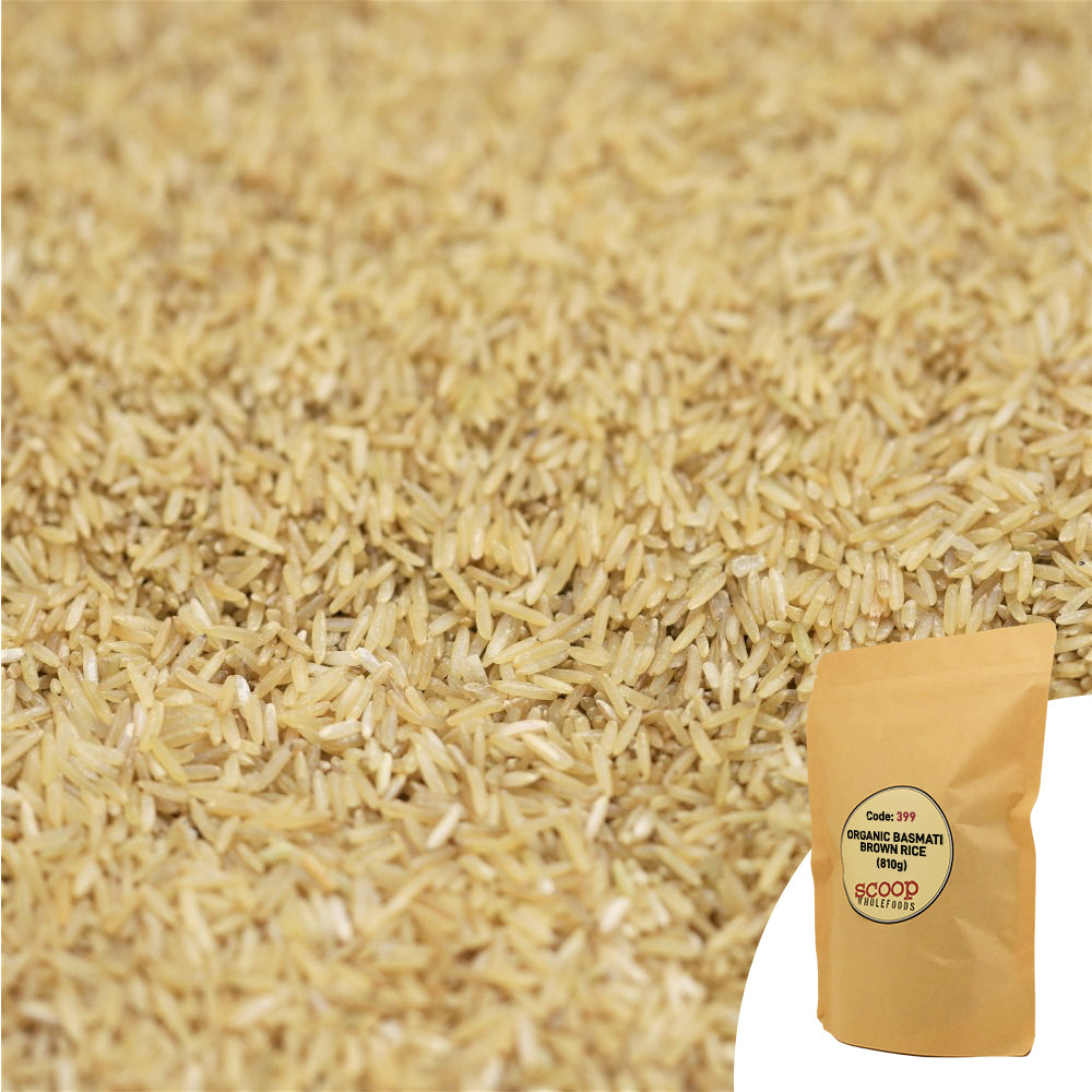 Organic Basmati Brown Rice Pouch 810G Grains And Beans
