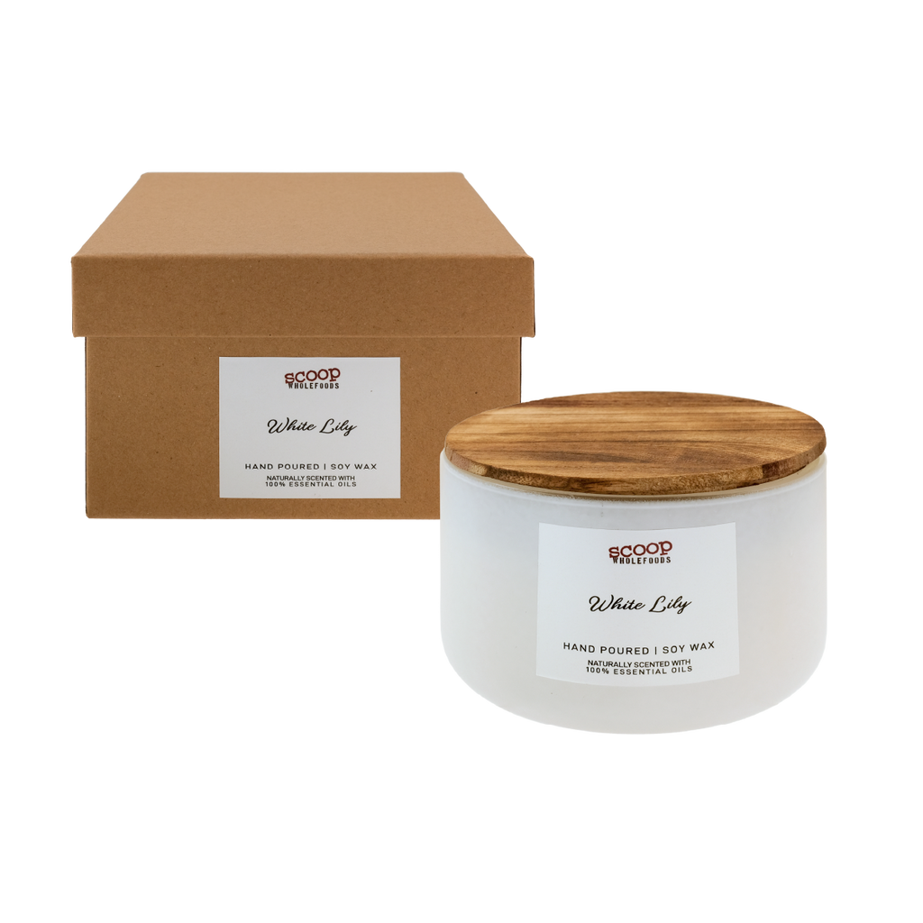 Soy Wax Candle in White Lily Extra Large