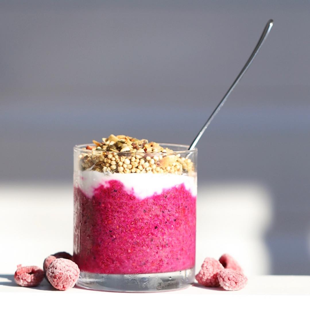 Pink Pitaya Chia Pudding