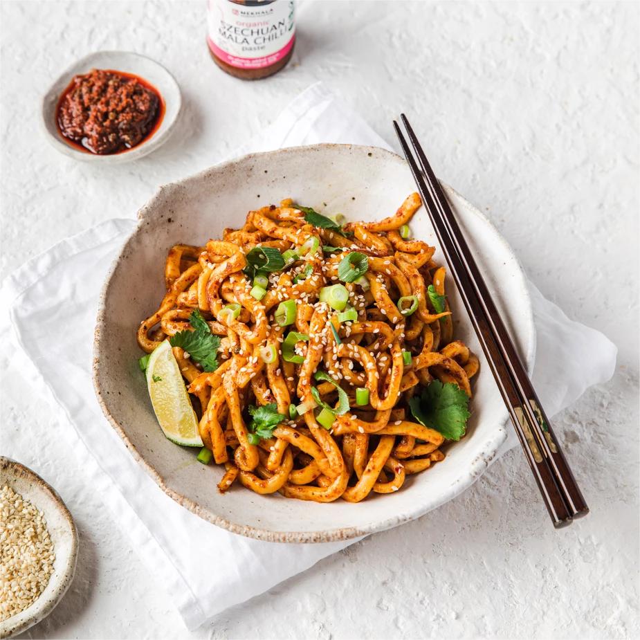 Biang Biang Style Udon (Sichuan Inspired Spicy Noodles)