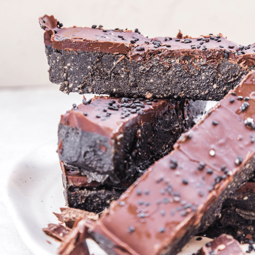 Black Sesame Tahini Fudge