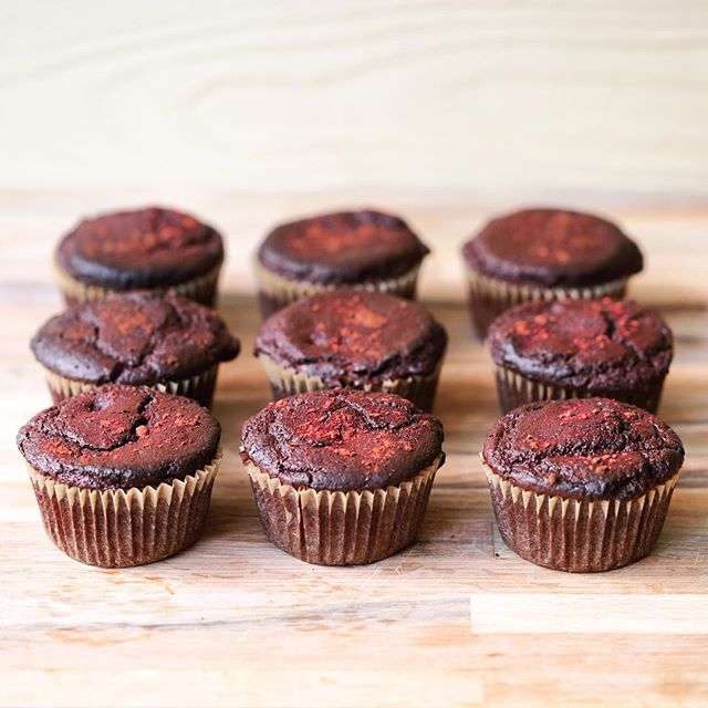 Chocolate Beetroot Zucchini Muffins