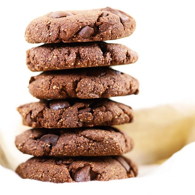 Double Choc Almond & Wattleseed Cookies