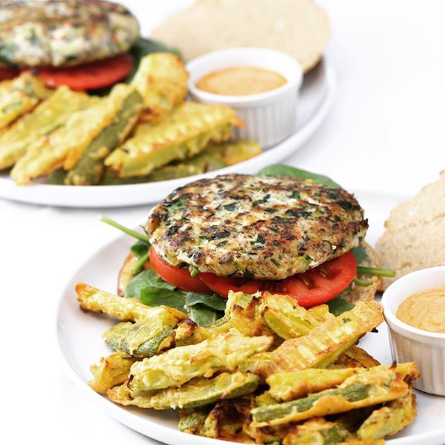 Fish Burgers With Zucchini Fries