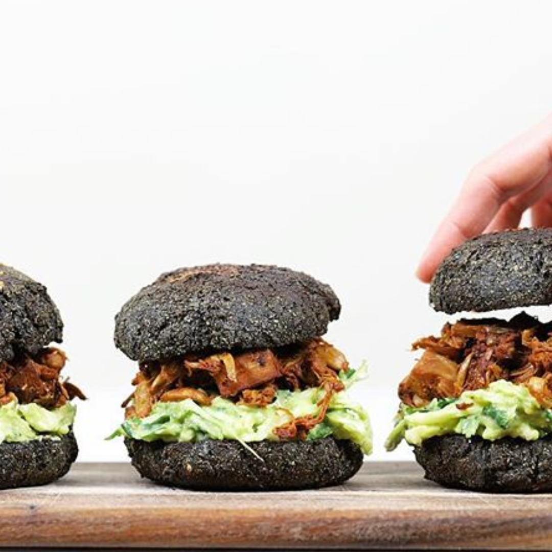 Jackfruit Burgers with Avocado Slaw