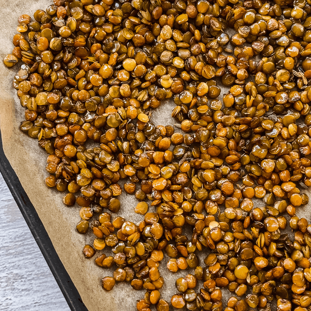 Crispy Green Lentils