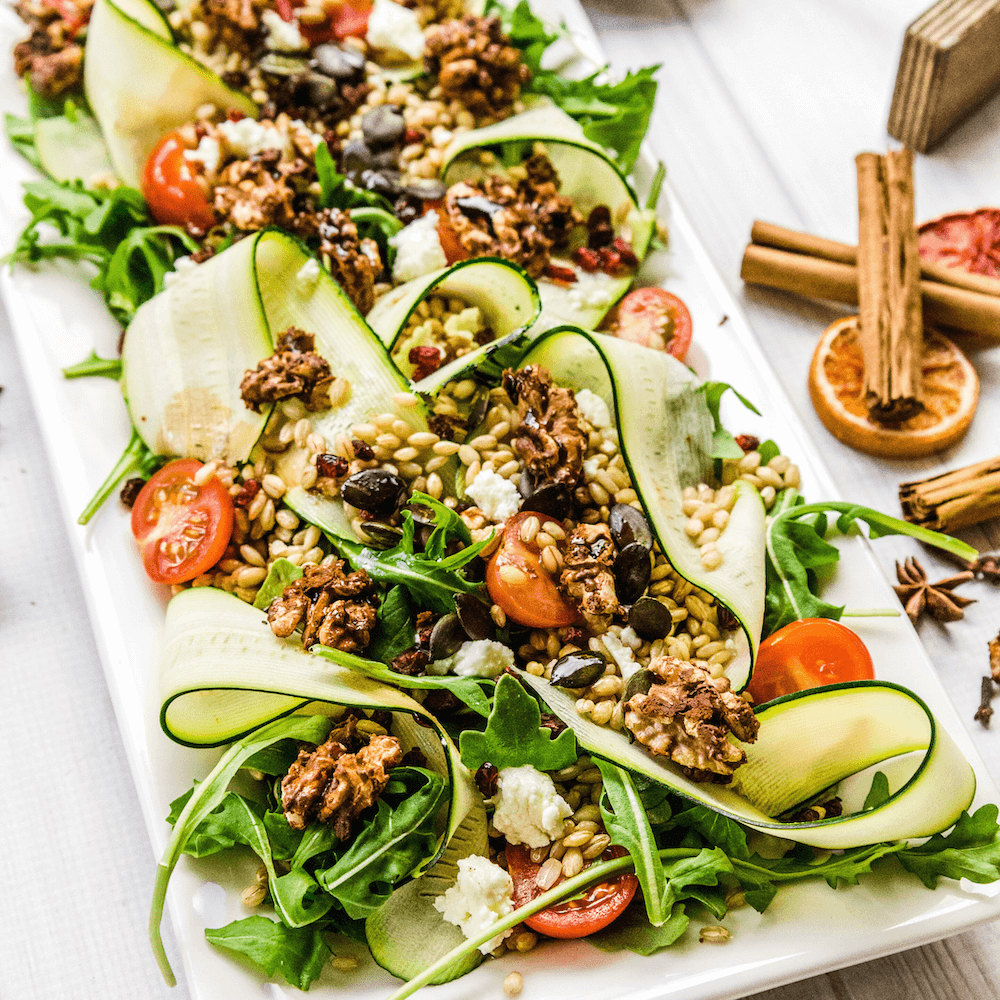 Festive Barley & Zucchini Salad