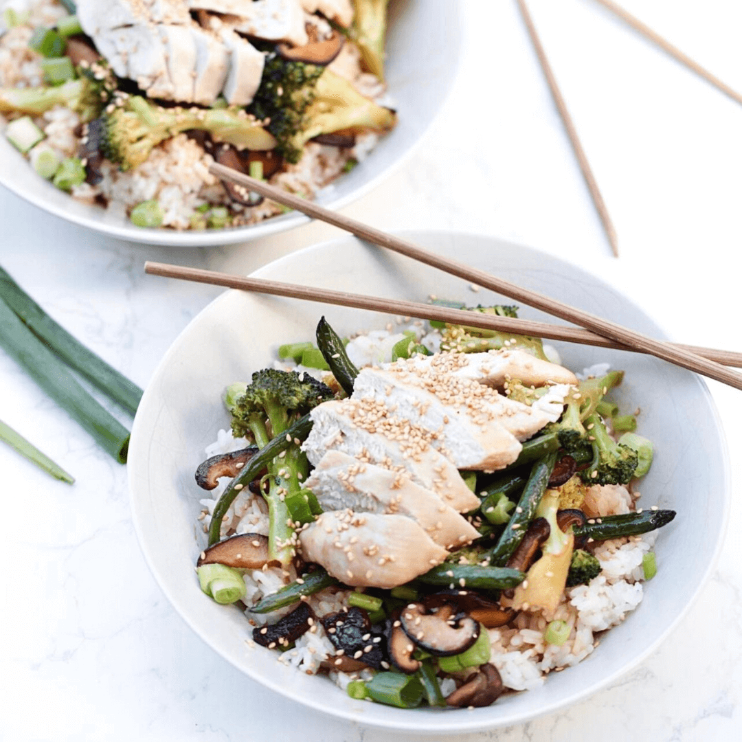 Miso Stir Fry with Sticky Rice