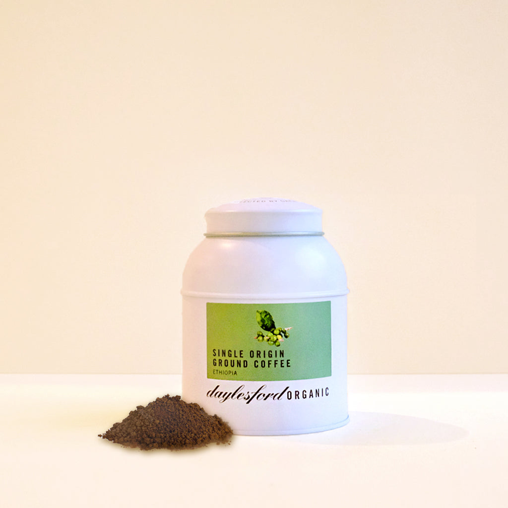Organic Ethiopian Ground Coffee Tin