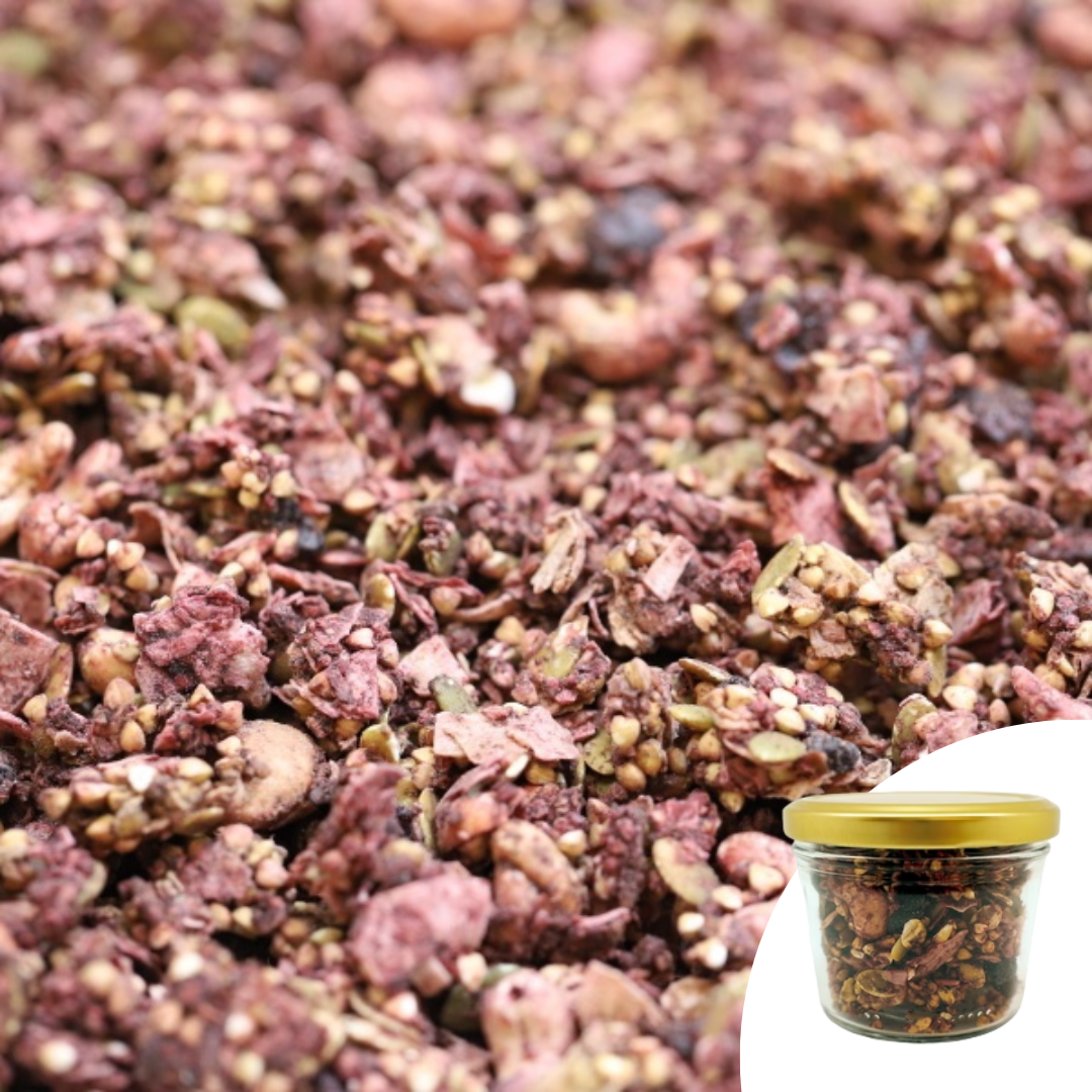 Hibiscus Blueberry Granola 90G Mueslis And Granolas