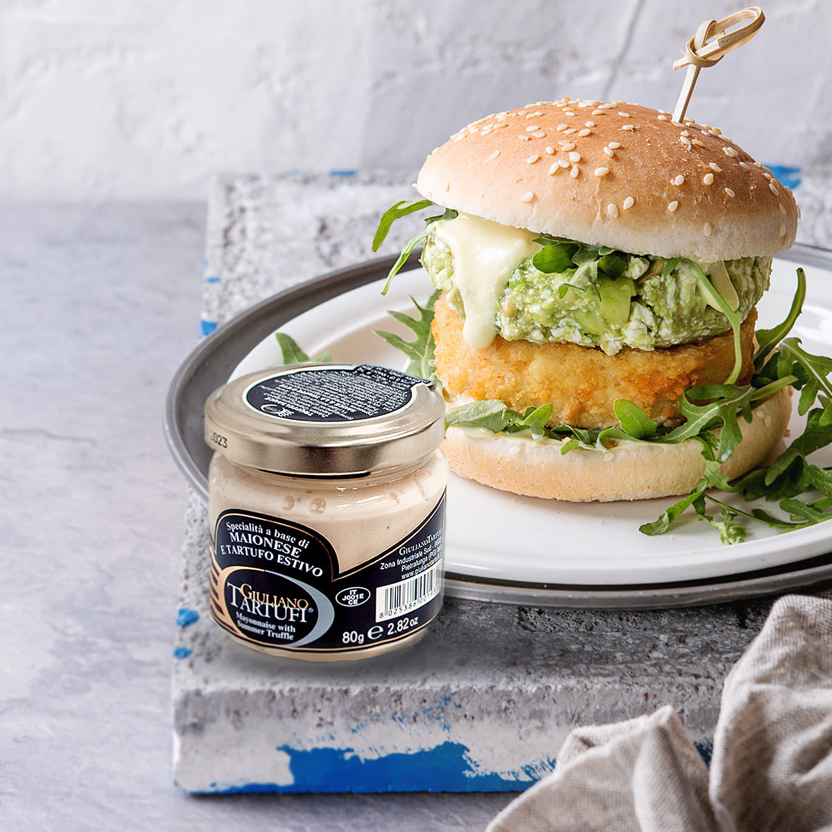 Giuliano Tartufi Mayonnaise & Summer Truffle 80G Sauce And Paste