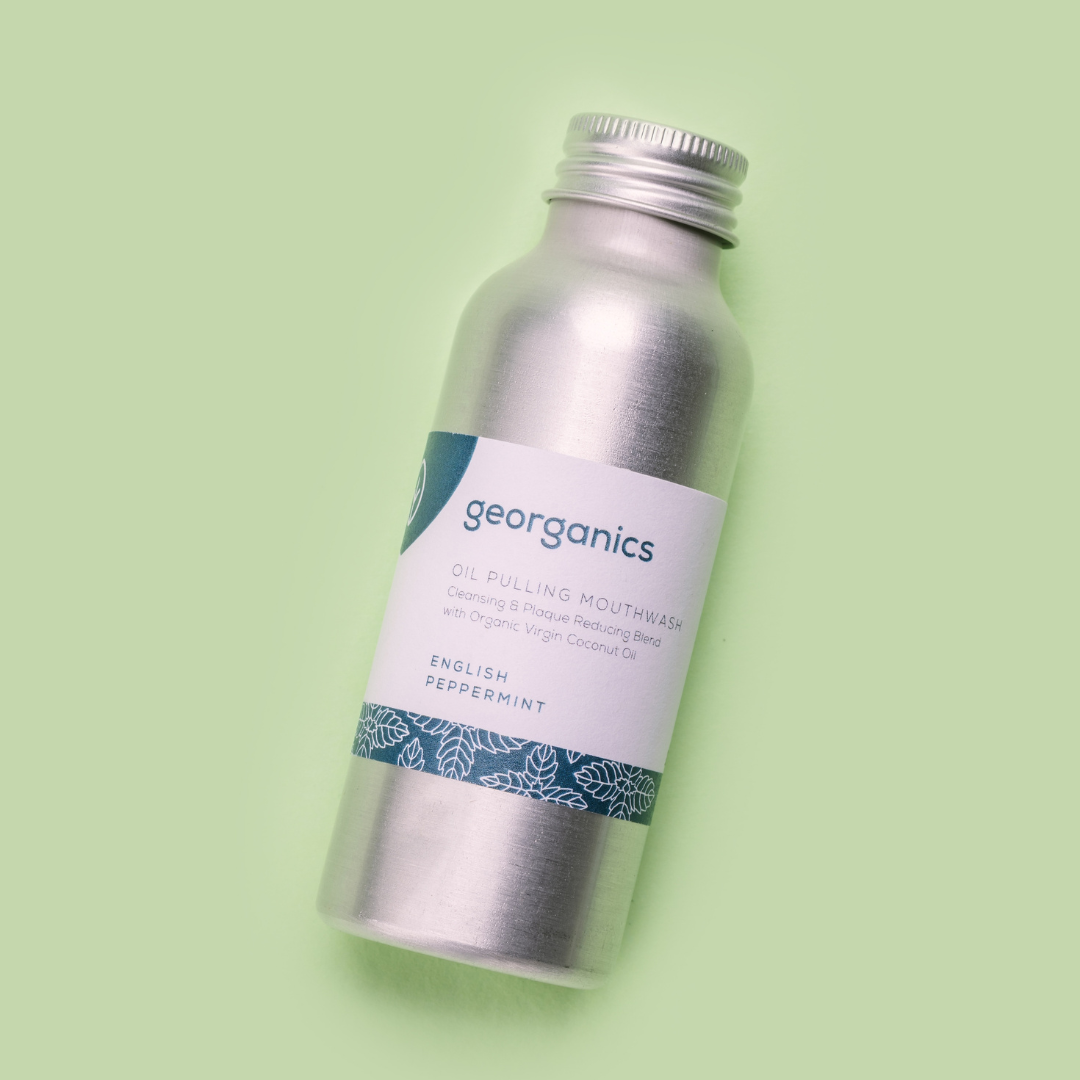Georganics Oil Pulling Mouthwash English Peppermint 100ML Beauty And Bath