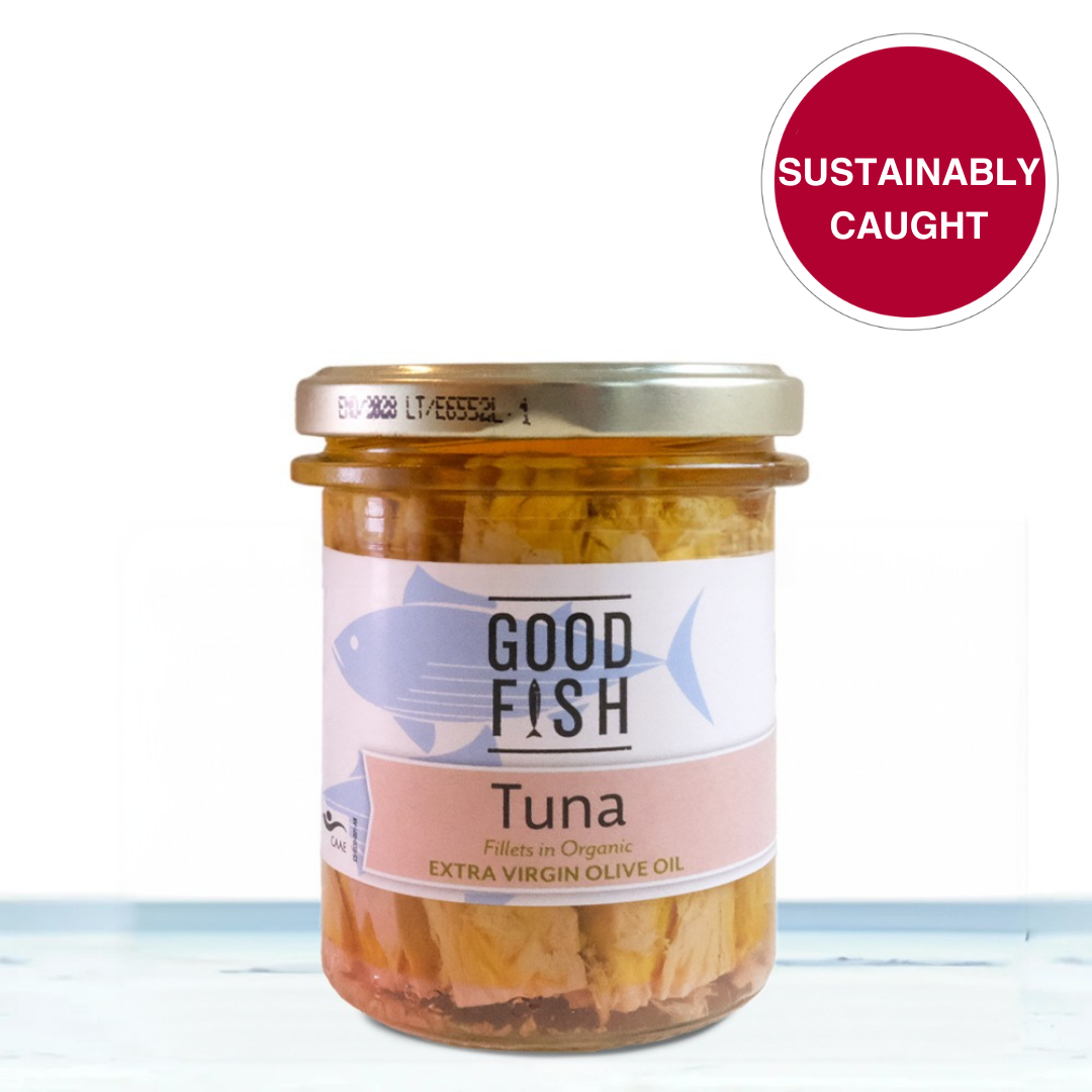 Skipjack Tuna Extra Virgin Org Olive Jar Canned Food