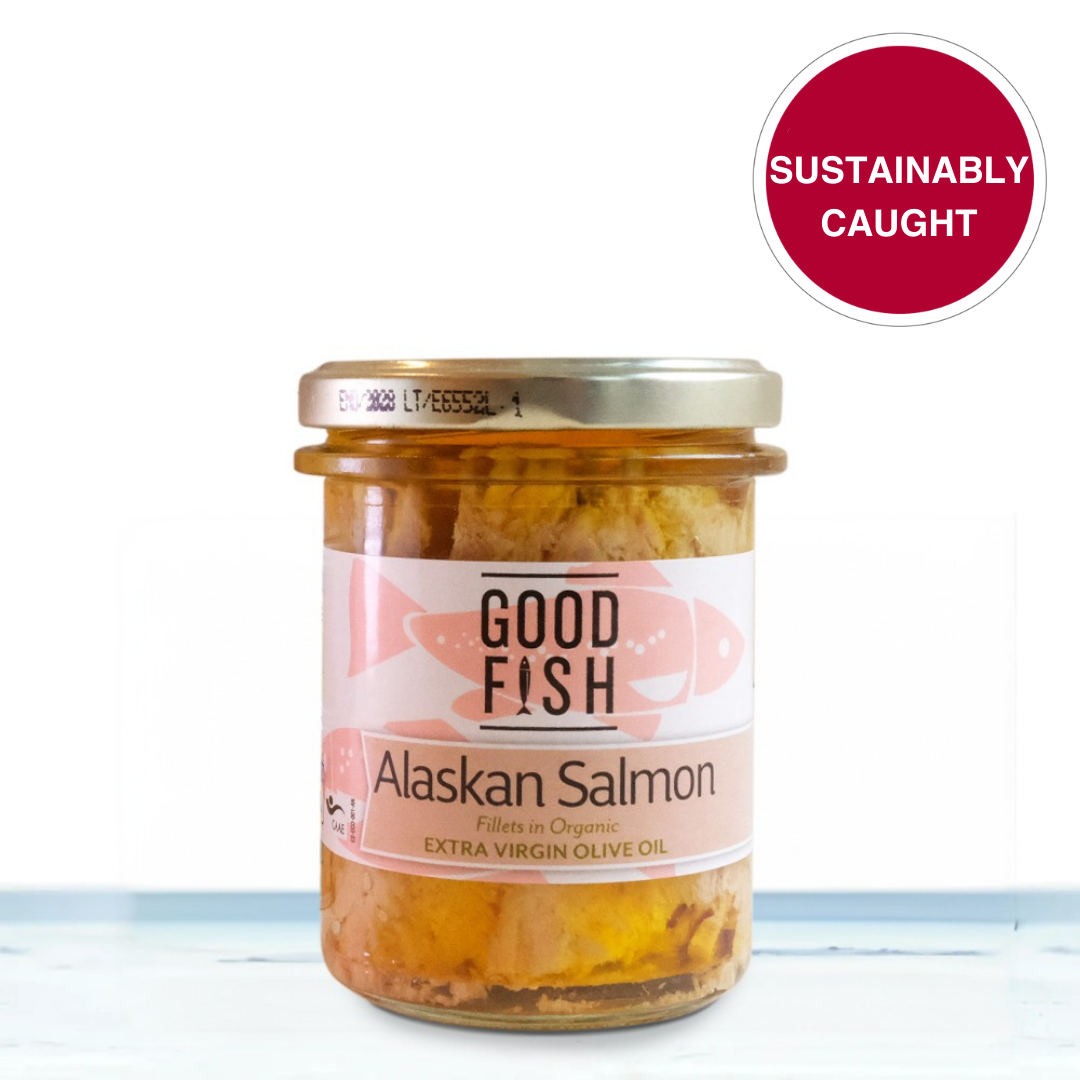Salmon In Extra Virgin Org Olive Oil Jar Canned Food
