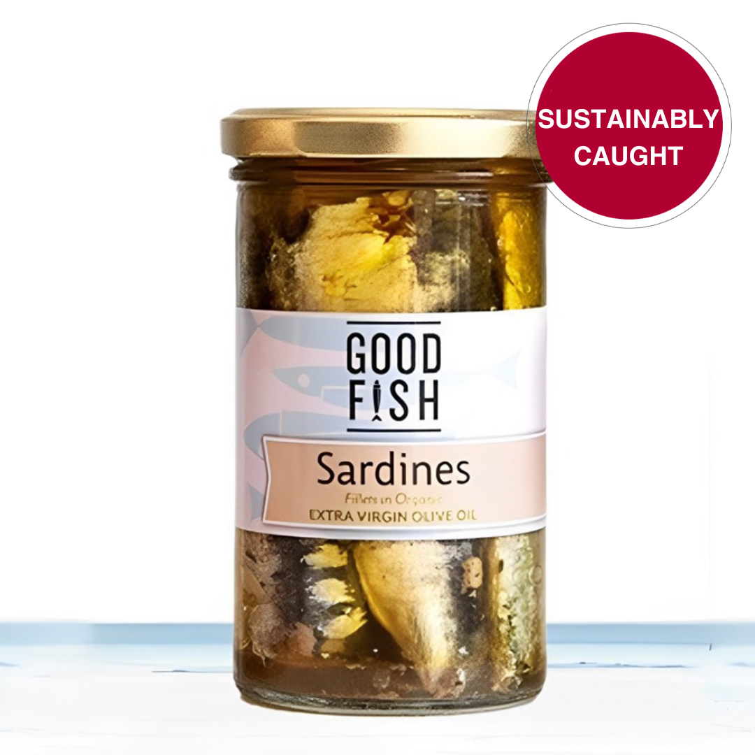 Sardines Extra Virgin Org Olive Oil Jar Canned Food