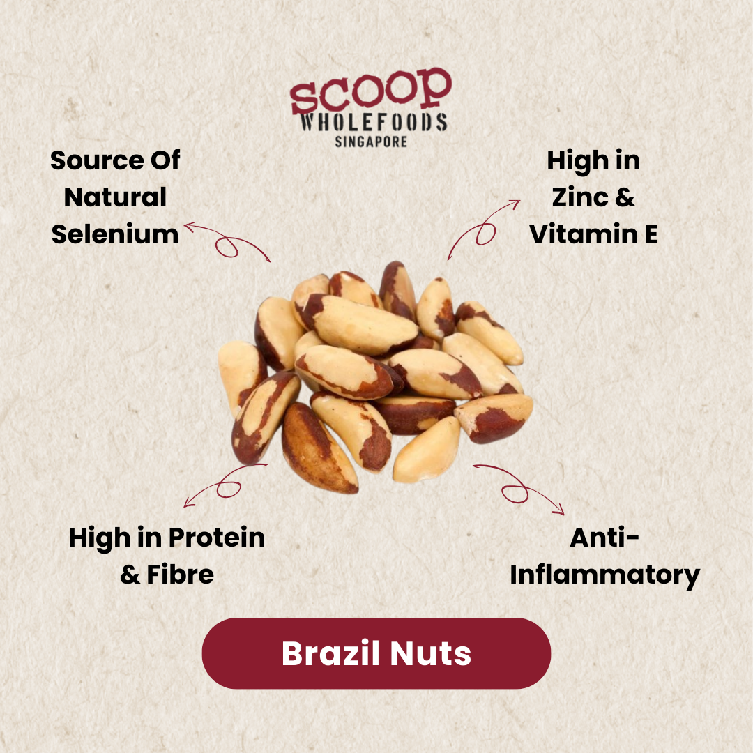 Organic Brazil Nuts Pouch 300G Snacks