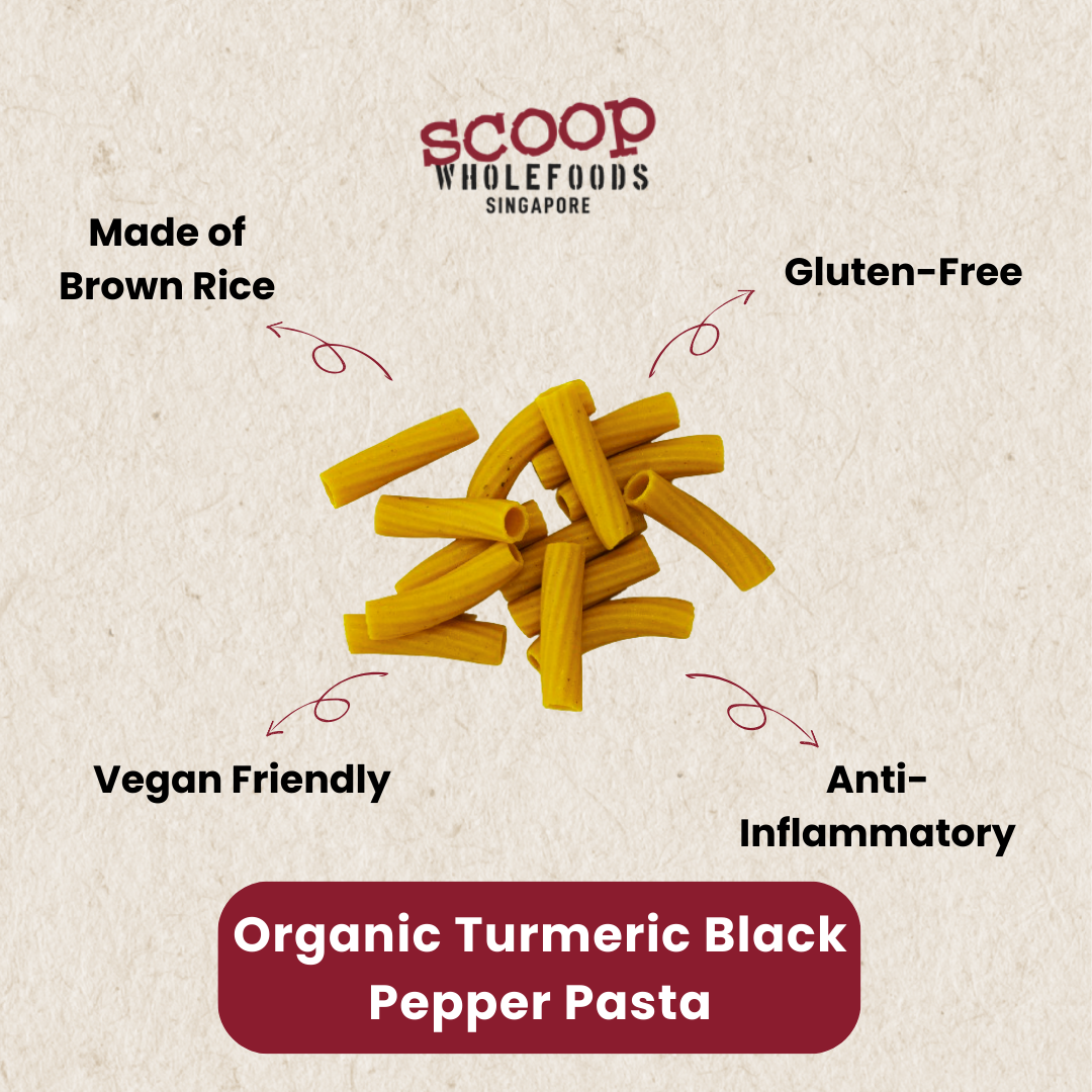 Organic Turmeric Black Pepper Pasta Pouch 350G Pasta And Noodles