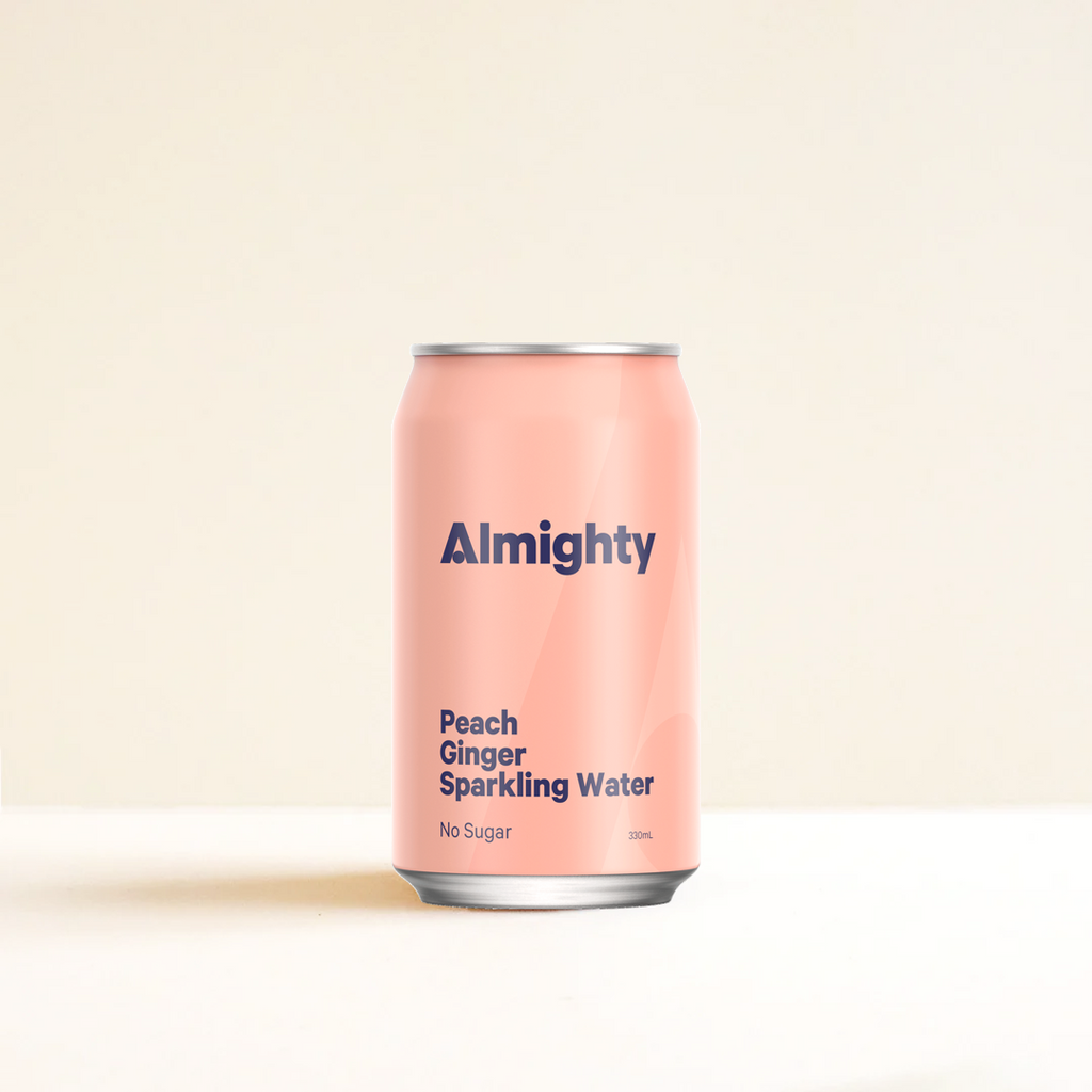 Almighty Sparkling Peach Ginger 330Ml