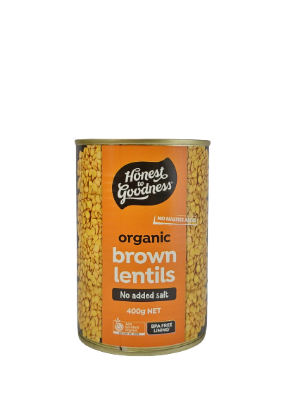 Brown Lentils 400G BPA Free Cooked Canned Food