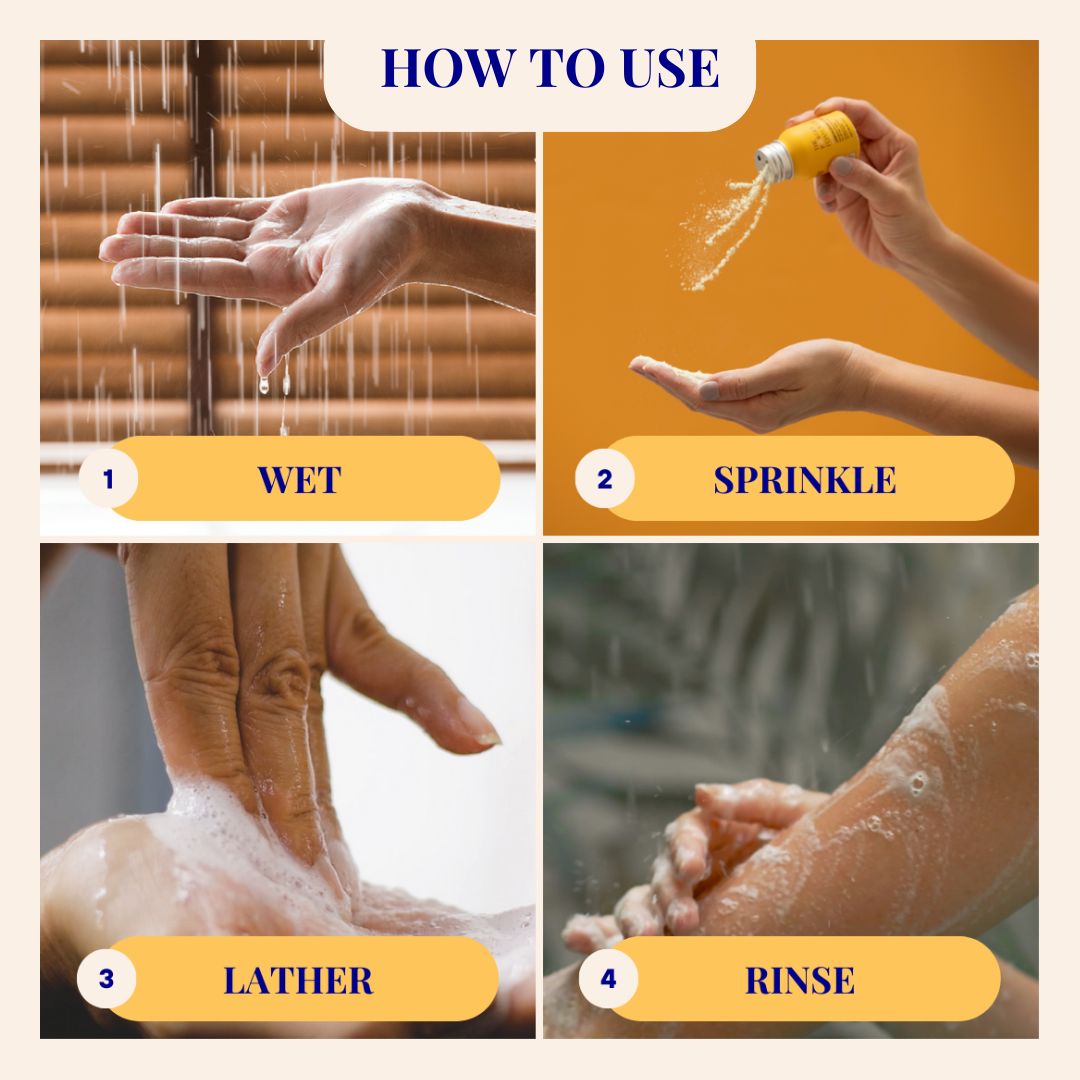 The Powder Shampoo Wash Energising (Lemongrass, Turmeric & Ginger)