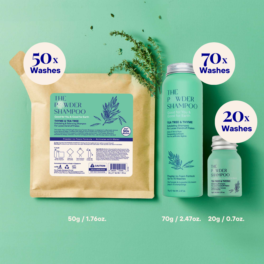 The Powder Shampoo Exfoliating & Balancing Shampoo (Thyme & Tea Tree) Beauty And Bath