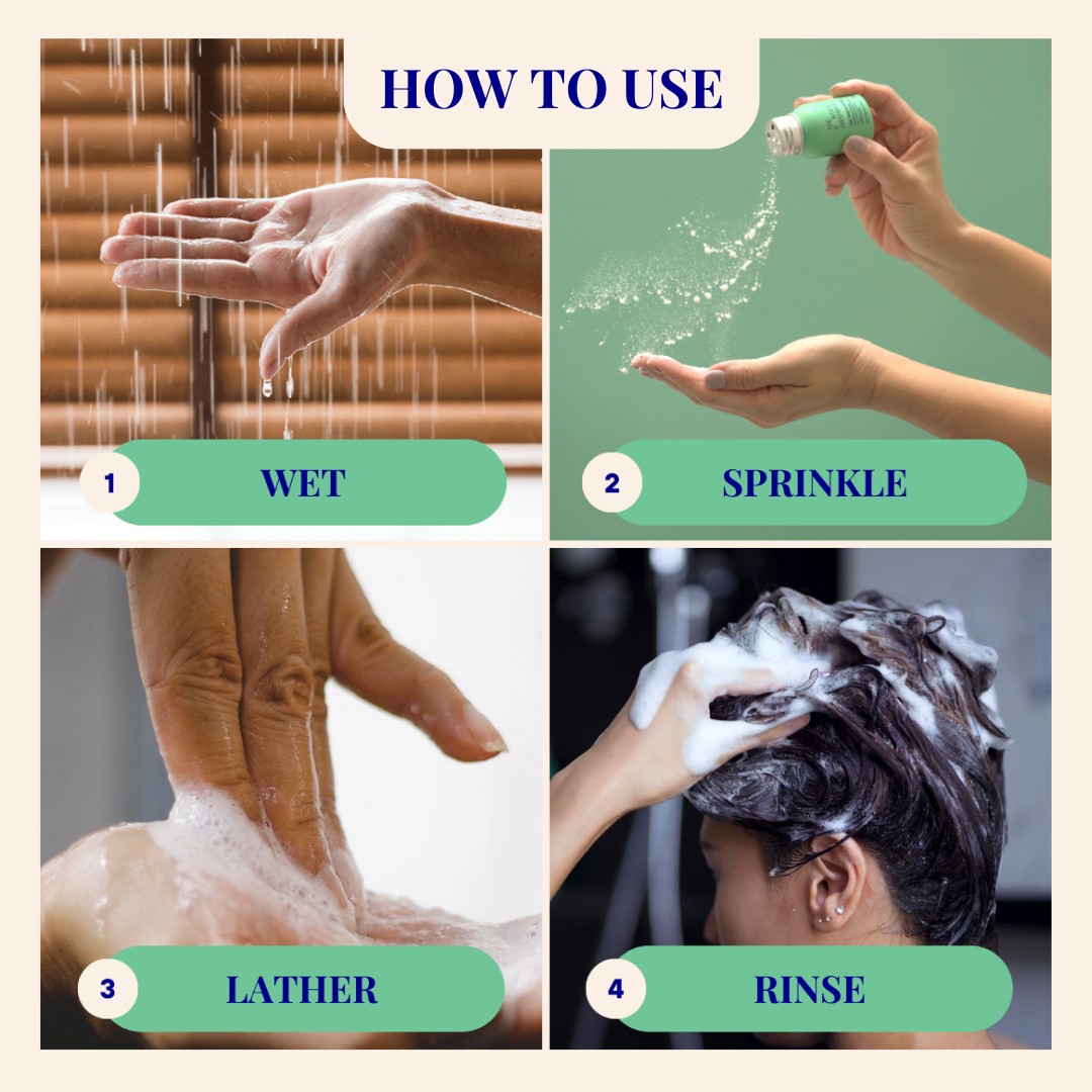 The Powder Shampoo Exfoliating & Balancing Shampoo (Thyme & Tea Tree) Beauty And Bath