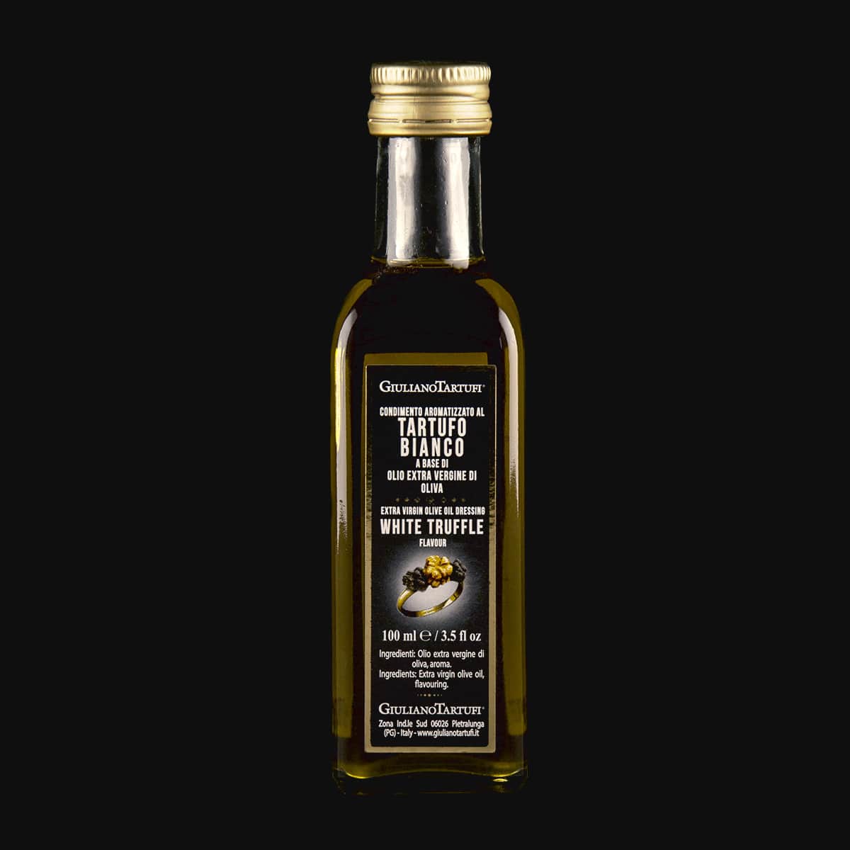 Giuliano Tartufi Extra Virgin Olive Oil Dressing-White Truffle Flav 55ML Sauce And Paste