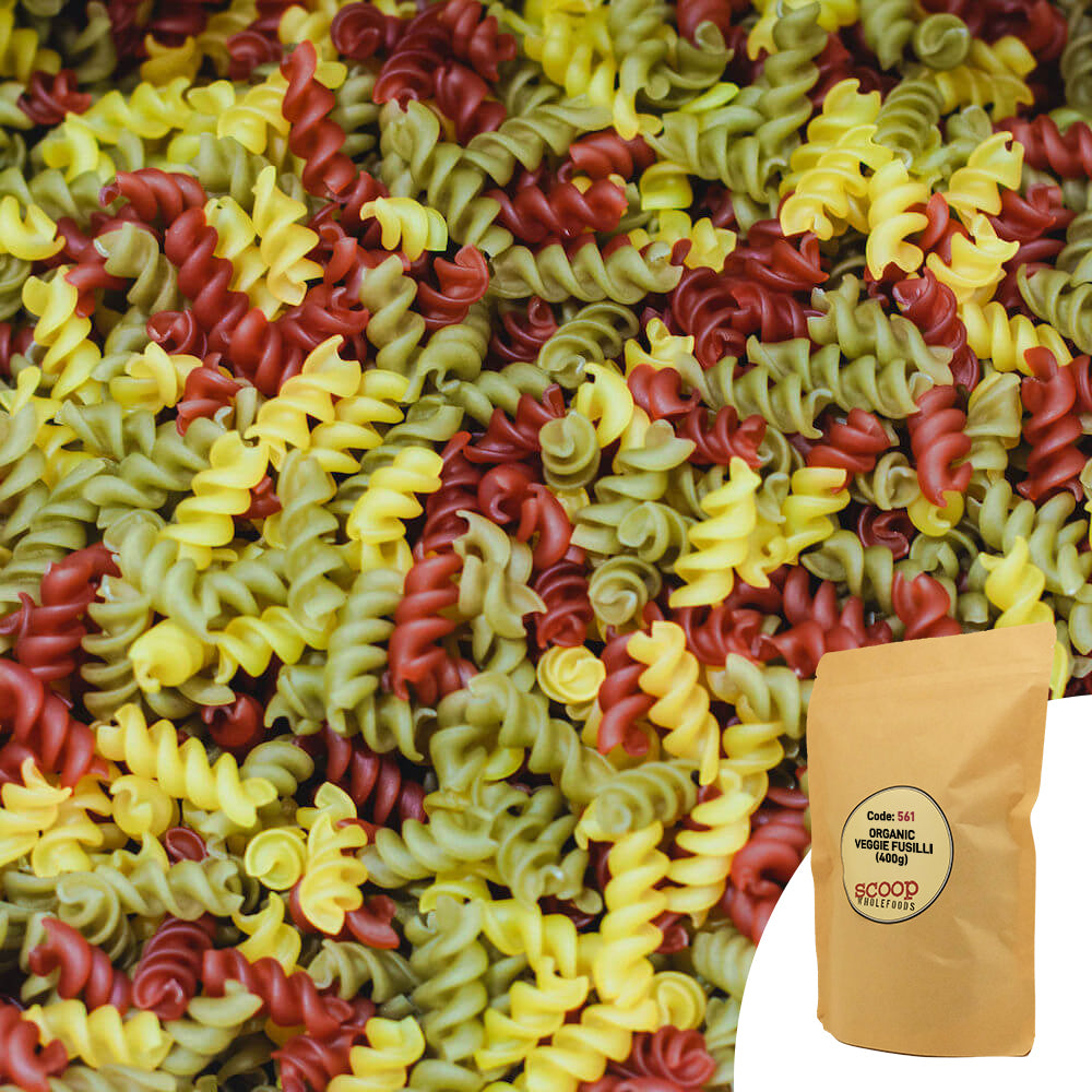 Organic Veggie Fusilli Pouch 400G Pasta And Noodles
