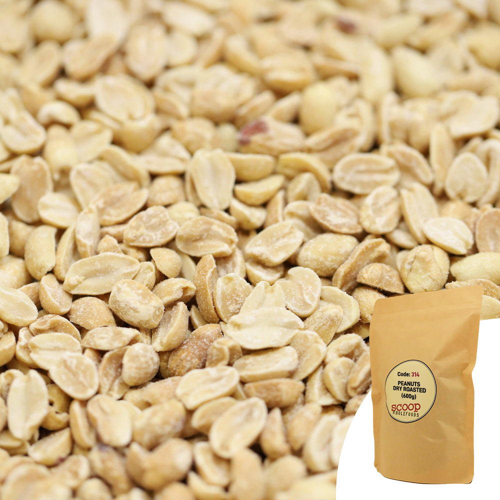 Dry Roasted Peanuts Pouch 600G Snacks
