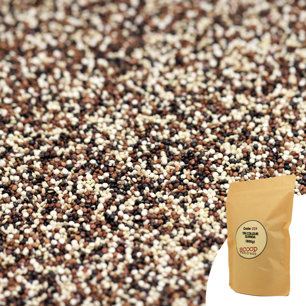 Organic Tri Colour Quinoa Pouch 800G Grains And Beans