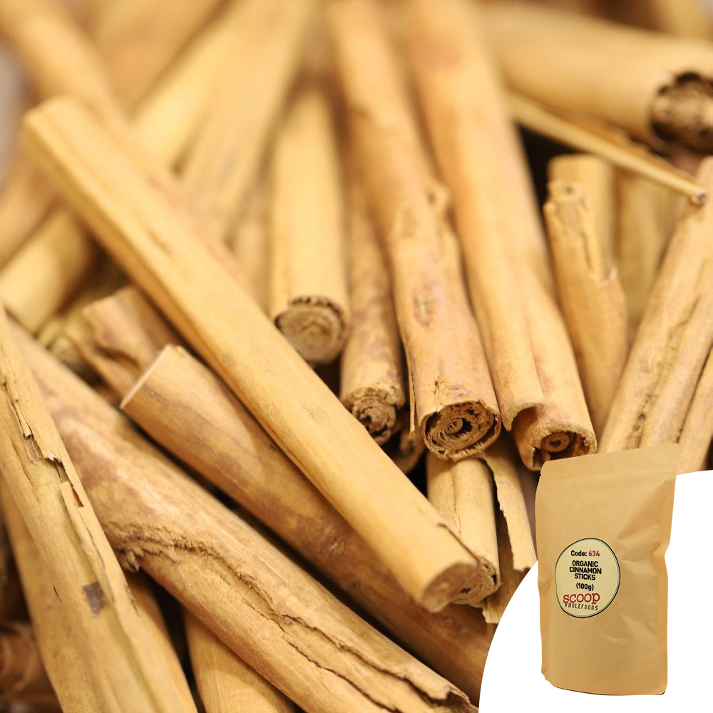 Organic Cinnamon Sticks Pouch 100G Herbs And Spices