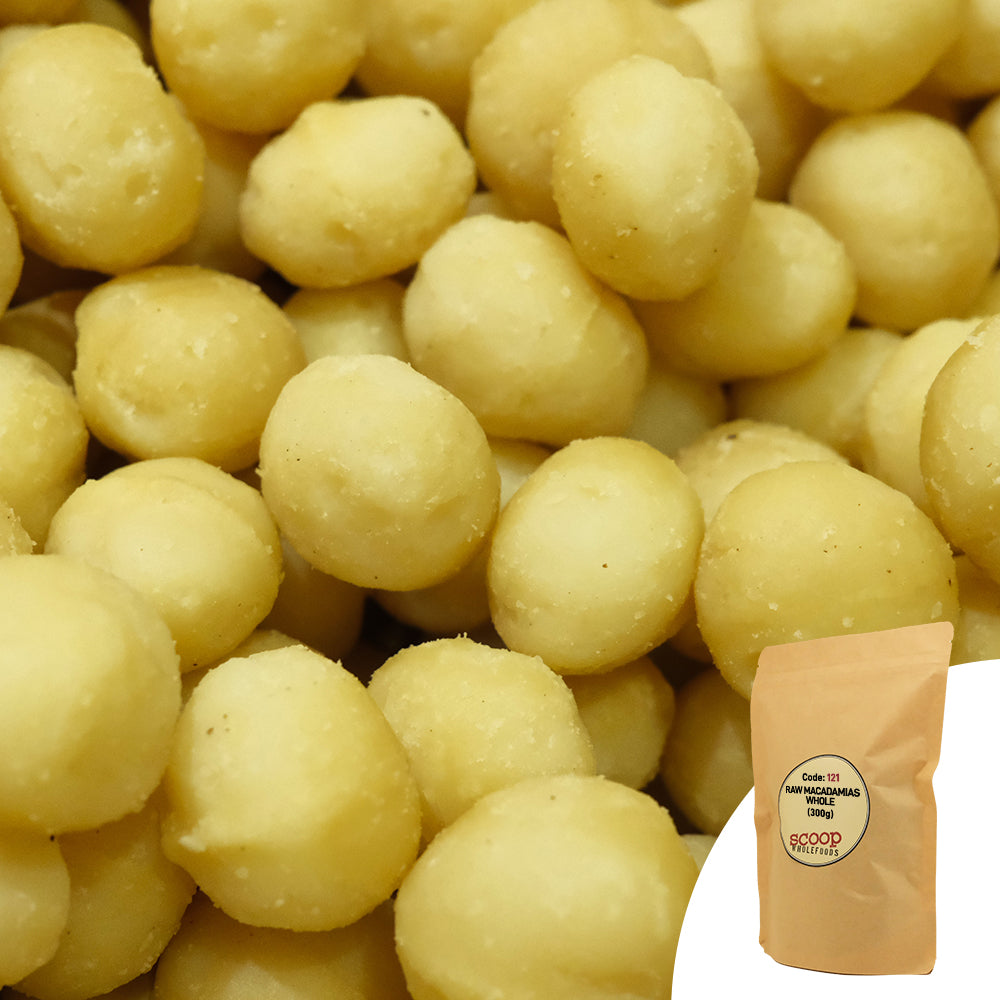 Whole Raw Macadamias Pouch 300G Snacks