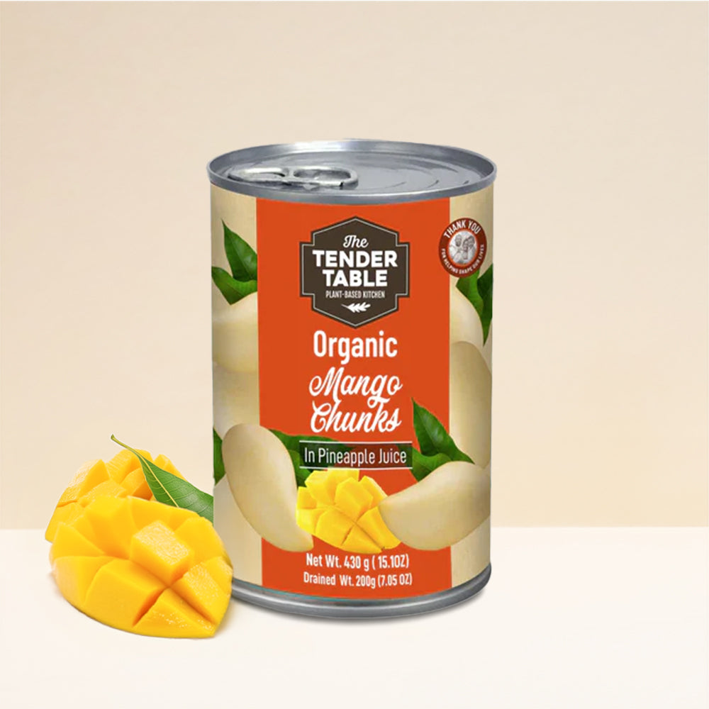 The Tender Table Organic Mango Chunks (In Pineapple Juice) 430G | Scoop ...