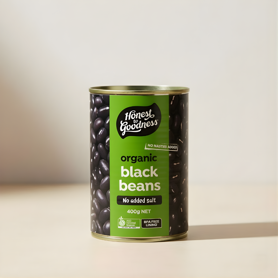 Organic Black Beans In Water 400G